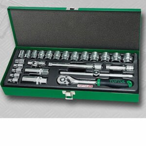Toptul 3/8"Dr Socket Set 25Pc (Metric) Metal Case