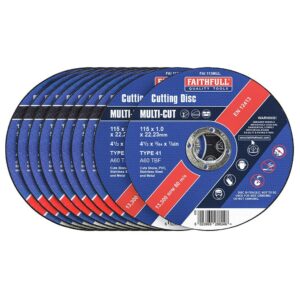 F/FULL Multi Cut Thin Cut Off Wheel 115mm x 1.0 x 22