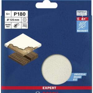 Bosch 125mm G180 M480 Sanding Disc Net Random Orbital Sanders 5pk 2608900675