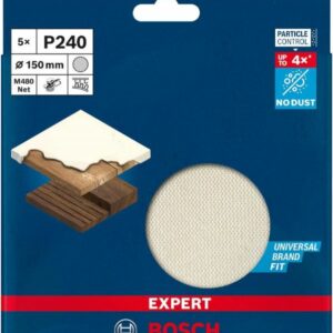 Bosch 150mm G240 M480 Sanding Disc Net for Random Orbital Sanders 5pk 2608900695