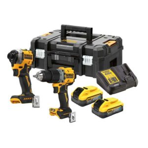 DEWALT 18V XR Combi Drill & Impact Driver Twin Pack 2 x 5.0Ah Powerstack DCK2050H2T