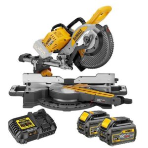 DEWALT 54V 2x6Ah 250mm XR Flexvolt Double Bevel Slide Mitre Saw Kit