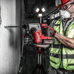 M18FH-0 Milwaukee SDS+ Hammer in use