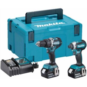 Makita DLX2180TJ 18V LXT Combi Drill Impact Driver Twin Kit (2x5Ah)