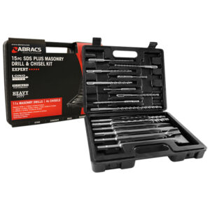 Abracs DCSET15 SDS+ Masonry Drill & Chisel Set (15 Piece)