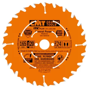 CMT 271.165.24H Ultra thin shell saw blade 165 x 20 x 24T