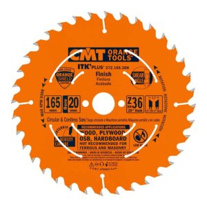 CMT 272.165.36H ITK Plus Finish Saw Blade HW 165X1.7X20(+15,87) Z=36 ATB+Shear