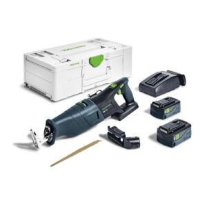 FESTOOL FL576949  Cordless reciprocating saw RSC 18 5,0 EB-Plus GB, (2x5Ah) & SYS3 L 187 Case