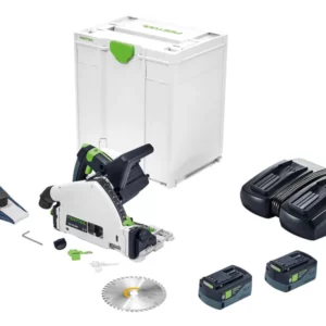FESTOOL FL577343 Cordless plunge-cut saw TSC 55 5,0 KEBI-Plus/XL GB, 2 X 5AH AND DOUBLE CHARGER