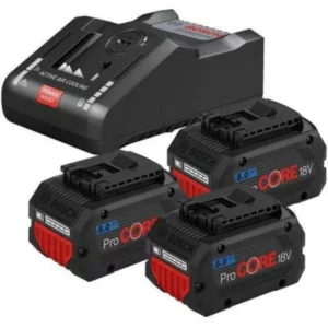 BOSCH Starter Set 18v (3x 8.0Ah PROCORE BATTERIES+ GAL 18V-160C CHARGER) UK 4059952675152