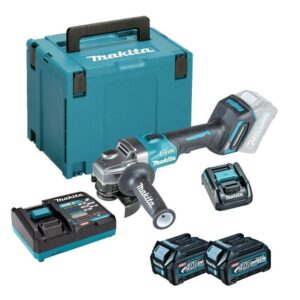MAKITA GA004GD202 40V Max XGT B/less Angle Grinder 115mm  with 2 x 2.5Ah
