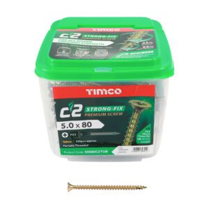 Timco C2 Multi-Purpose Advanced Screws-5 X 80 350 Units/Tub
