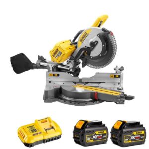 DEWALT DCS781T2 54V FlexVolt Single-Battery 12" Mitre Saw (2x6Ah)