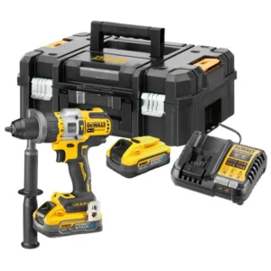 DEWALT DCD999H2T, 18V XR XRP Powerstack  H/D Brushless Combi Drill (2x5Ah Powerstack)
