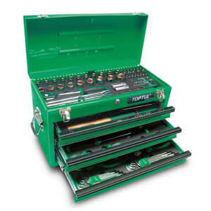 TOPTUL QGCAZ0038, 99PCS Professional Mechanical Tool Set W/3-Drawer Tool Chest