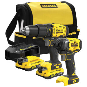 STANLEY FATMAX, SFMCK465D2S-GB,  V20 BRUSHED TWIN PACK 2X2AH