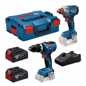 BOSCH, 0615A5008E, GSB 18V-65 & GDX 18V-285 18v Brushless Twin Kit (2x4Ah)