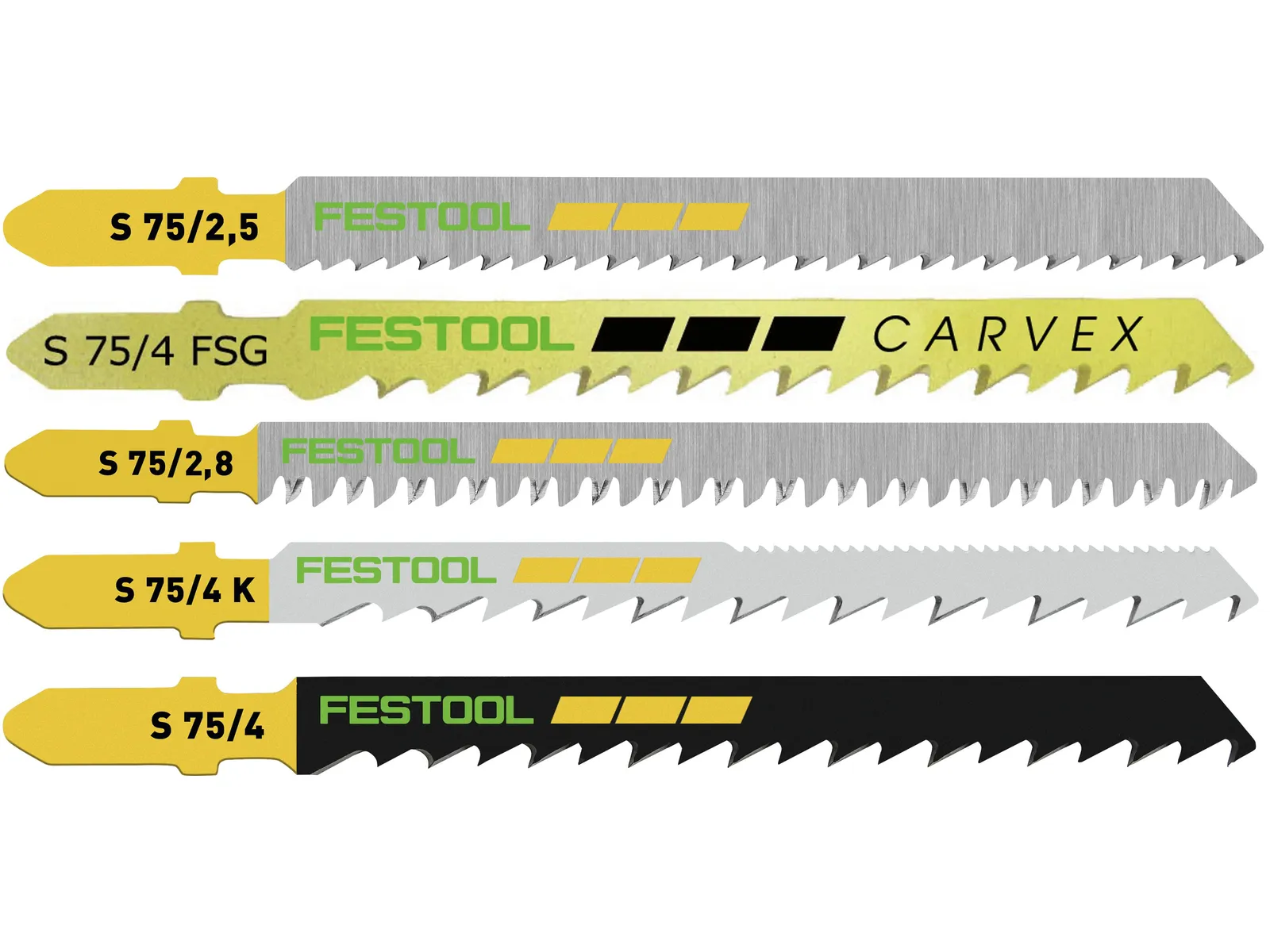 Festool Jigsaw blade set STS-Sort/25 W