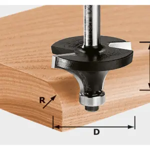 Festool Roundover cutter HW S8 D38,1/R12,7 KL