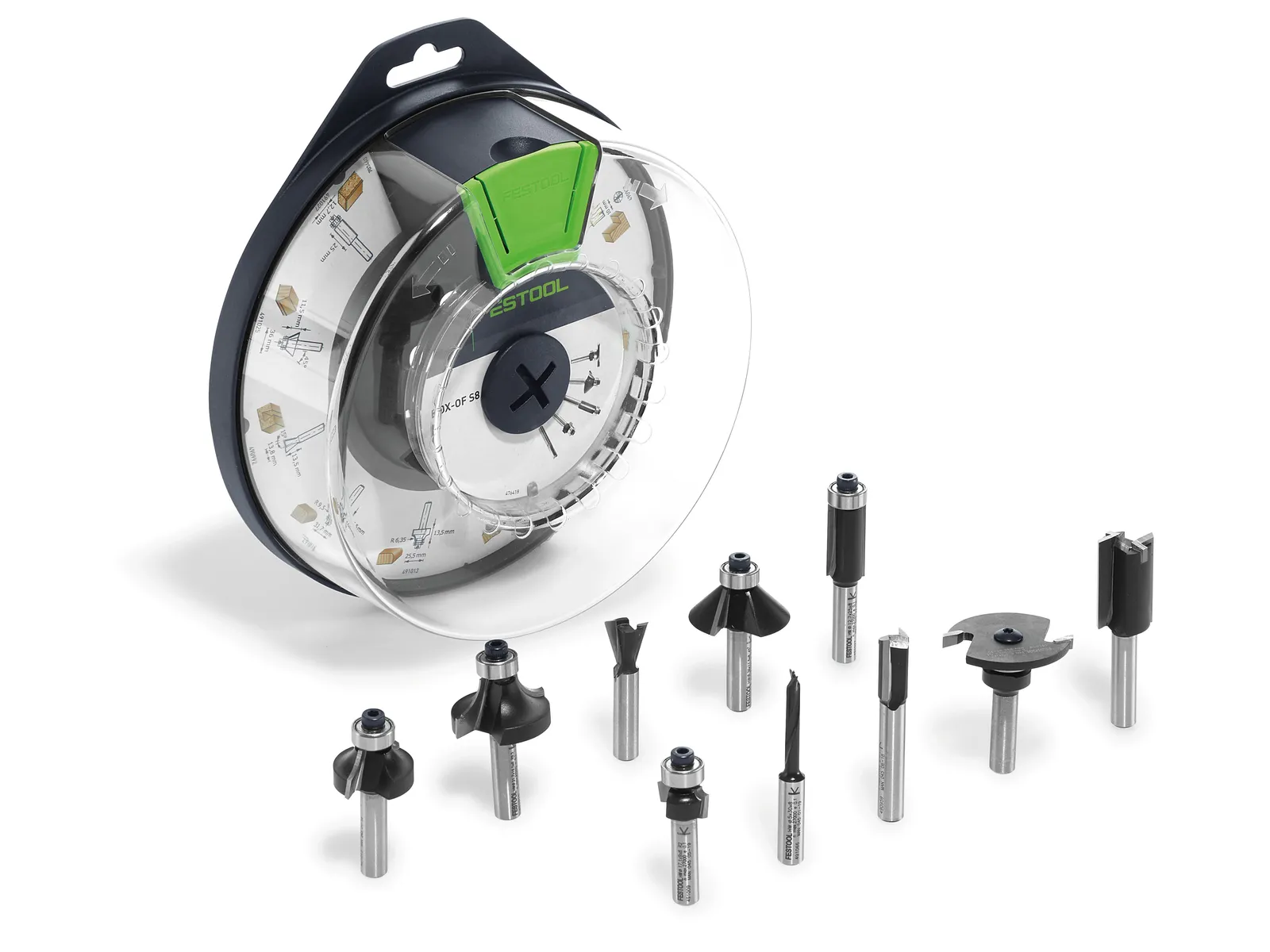 Festool Router bit box Box-OF HW S8 Mix