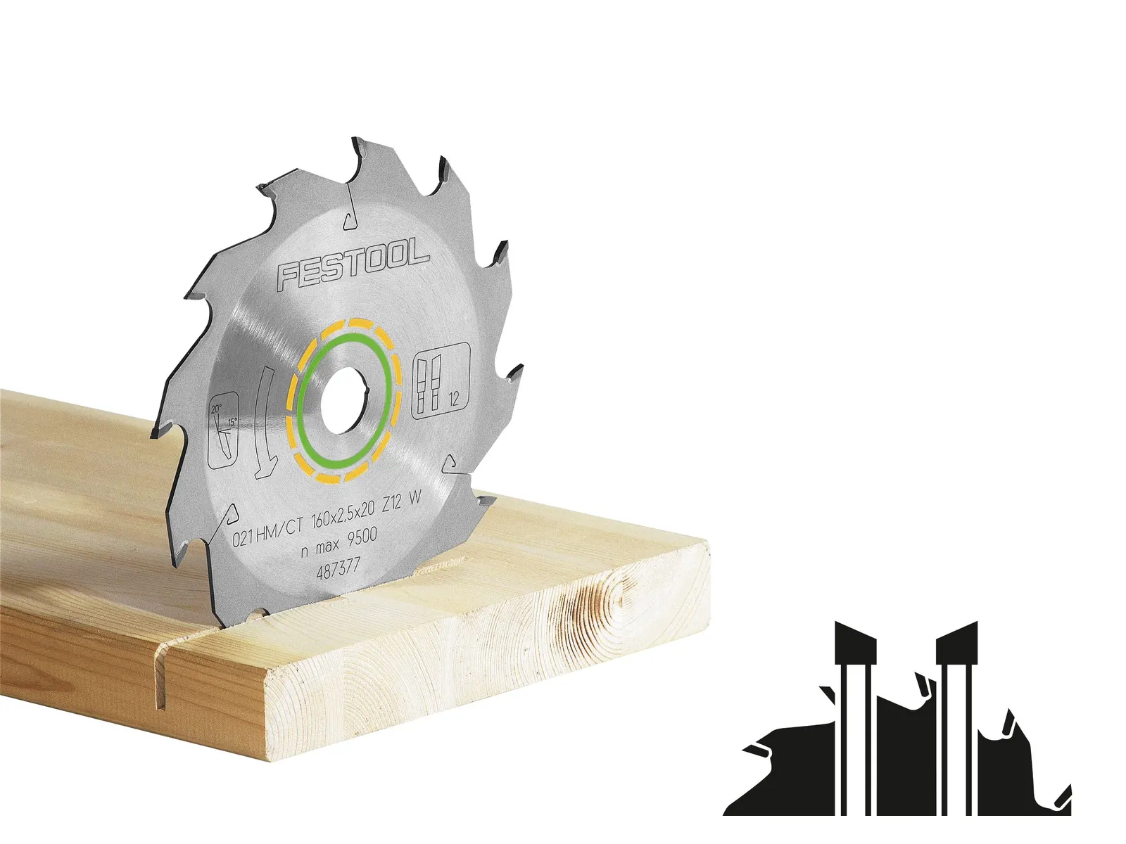 Festool Saw blade WOOD STANDARD HW 160x1,8x20 W18