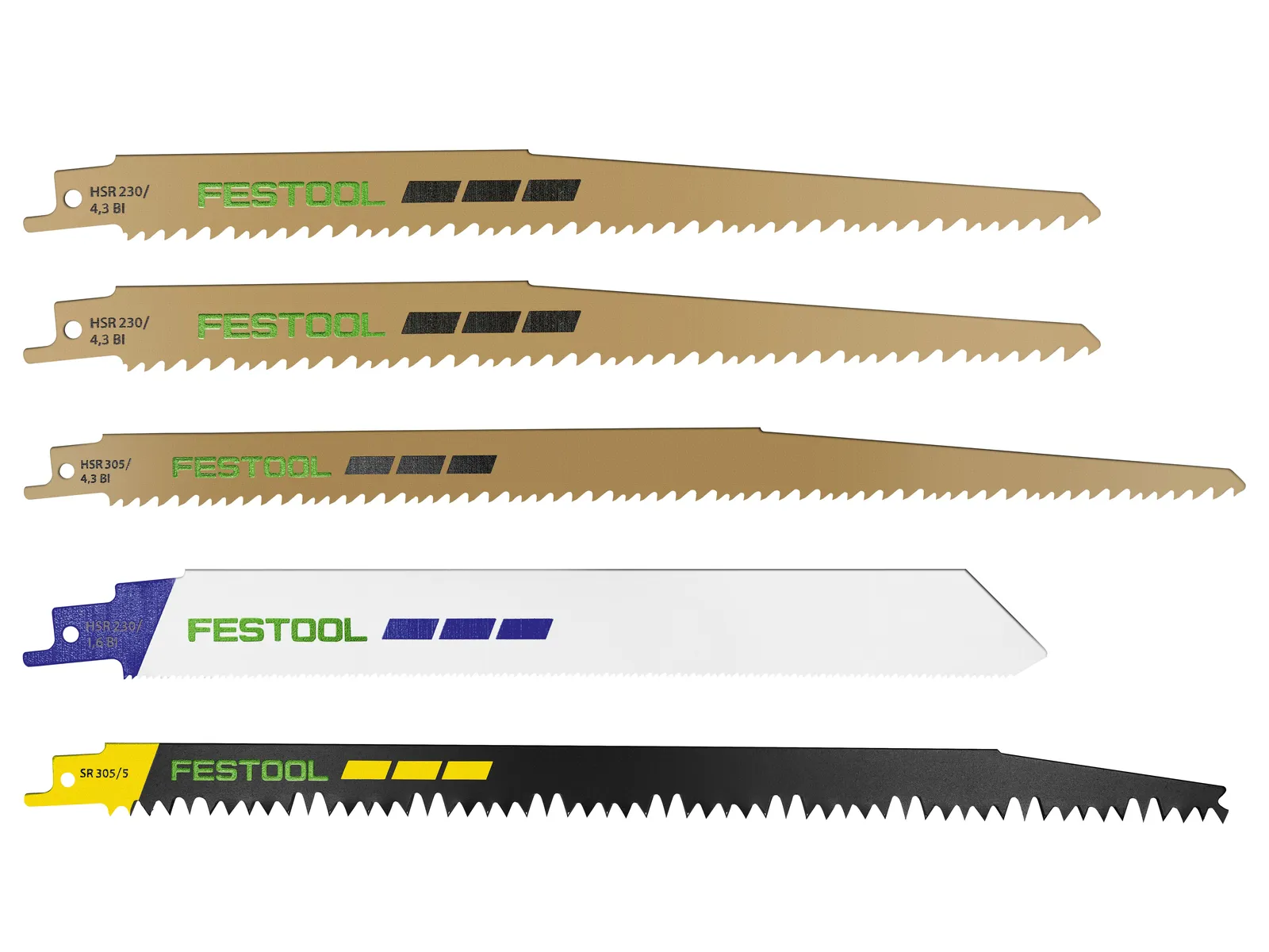 Festool Sabre saw blade set RS-Sort/5