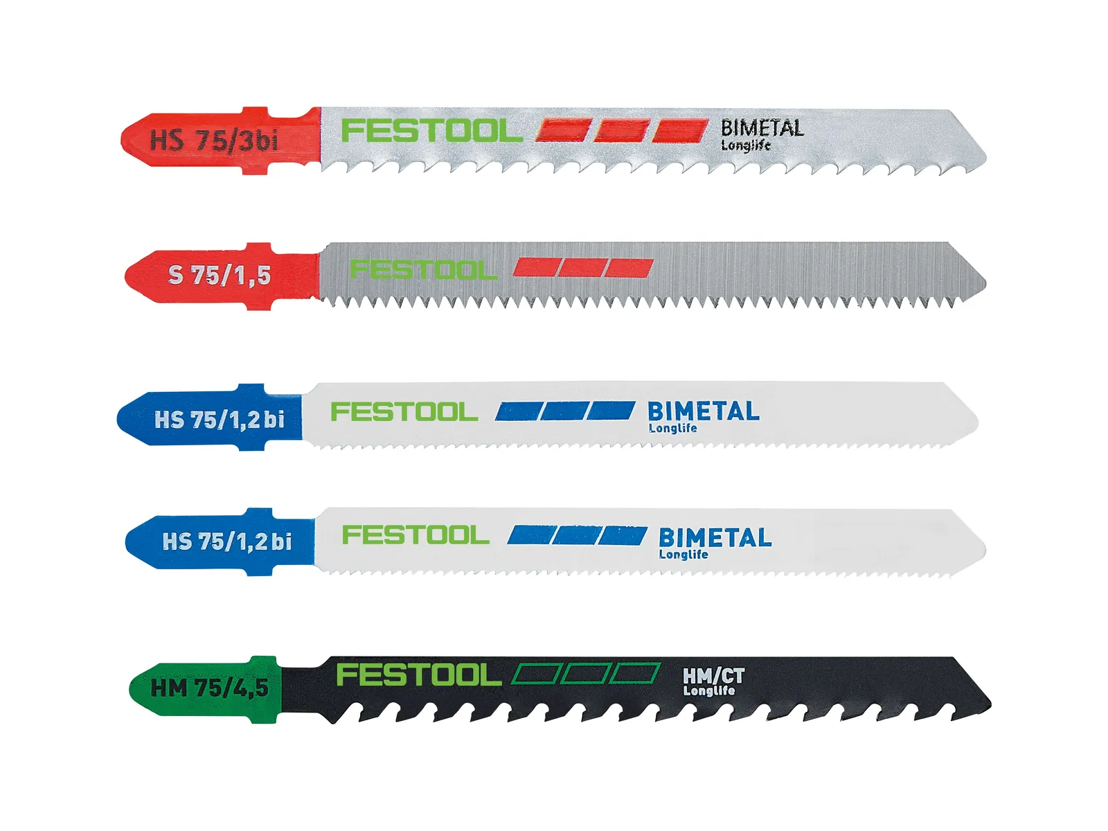 Festool Jigsaw blade set STS-Sort/21 P/M/B
