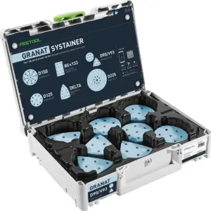 Festool Abrasives Systainer³ Granat D90/V93 GR SYS