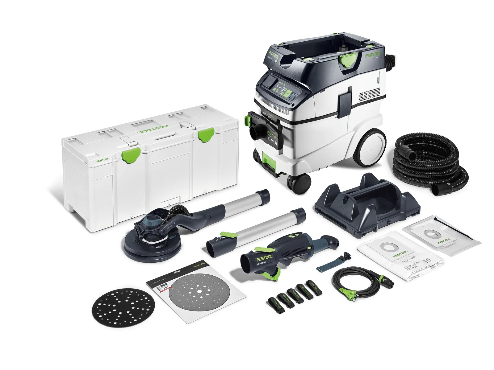 Festool Long-reach sander and extractor set PLANEX LHS 2 225 EQI/CTM 36-Set 230 V