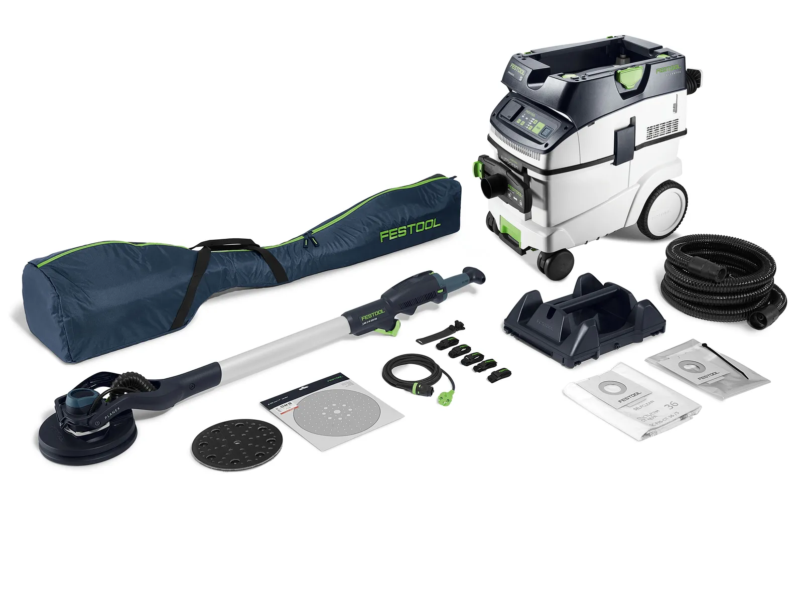 Festool Long-reach sander and extractor set PLANEX LHS 2-M 225 EQ/CTM 36-Set 110V