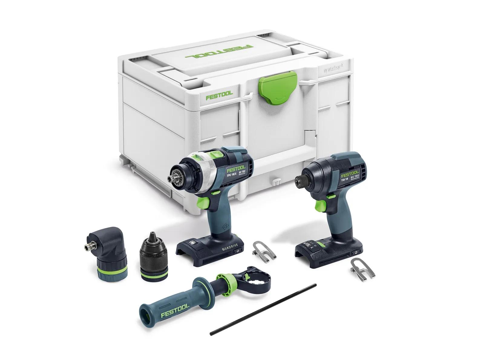 Festool Screwdriver and drill bit set TID 18 Basic-Set TPC 18/4